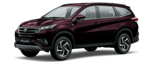 Toyota Rush màu đỏ đậm