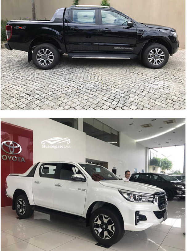 So sánh Toyota Hilux 2020 và Ford Ranger 2020 (2 phiên bản cao cấp)1