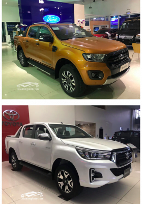 So sánh Toyota Hilux 2020 và Ford Ranger 2020 (2 phiên bản cao cấp)7