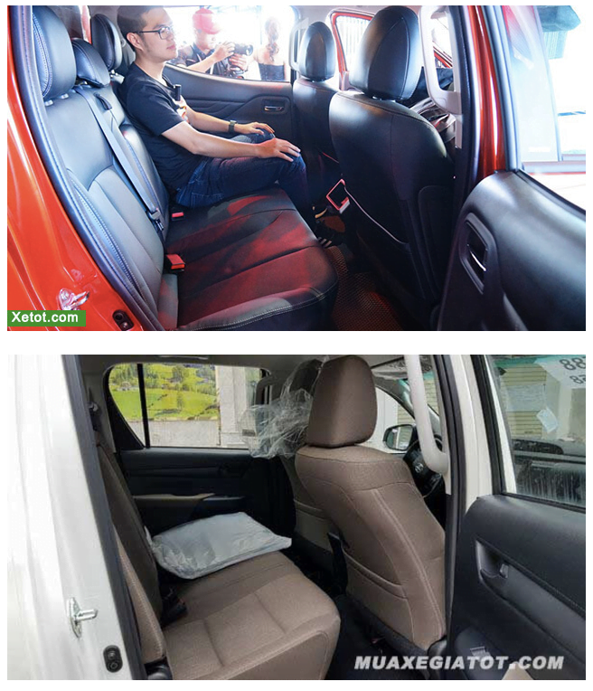 Sự khác biệt giữa Toyota Hilux 2.8G 4x4 AT MLM và Mitsubishi Triton 4x4 AT MIVEC Premium - TOYOTA VIỆT NAM - 2