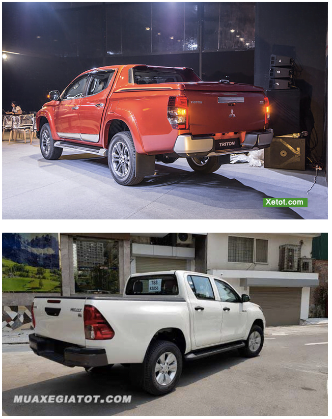 Sự khác biệt giữa Toyota Hilux 2.8G 4x4 AT MLM và Mitsubishi Triton 4x4 AT MIVEC Premium - TOYOTA VIỆT NAM - 4